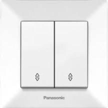 ► Вимикач 2-й Panasonic білий прохідний • Краща ціна в Борисполі, Воронькові • Купити в магазині ПРО100БУД