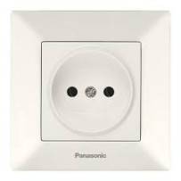 ► Розетка 1-а б/з Panasonic біла • Краща ціна в Борисполі, Воронькові • Купити в магазині ПРО100БУД