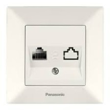 ► Розетка комп'ютерна Panasonic кремова  • Краща ціна в Борисполі, Воронькові • Купити в магазині ПРО100БУД