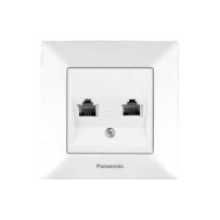 ► Розетка Panasonic біла телефонна • Краща ціна в Борисполі, Воронькові • Купити в магазині ПРО100БУД