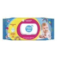 ► Серветки вологі дитячі 120 шт Aqua Baby • Краща ціна в Борисполі, Воронькові • Купити в магазині ПРО100БУД