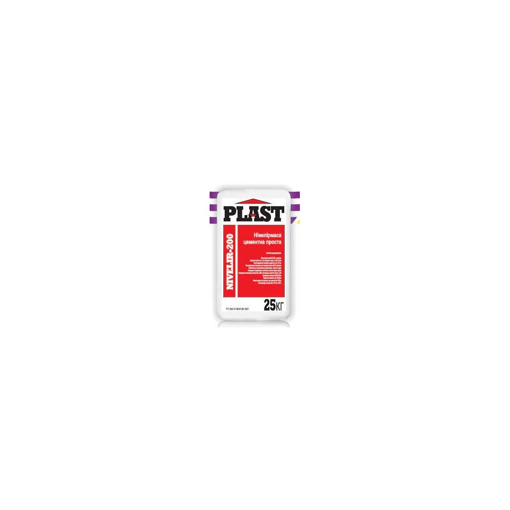 ► Стяжка для підлоги Nivelir-200 Plast 25 кг • Краща ціна в Борисполі, Воронькові • Купити в магазині ПРО100БУД