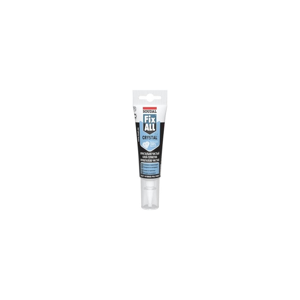 Клей-герметик SOUDAL Fix Crystal 125 мл прозорий