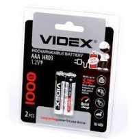 ► Акумулятор Videx AAA/HR03 1000mAh 2 шт • Краща ціна в Борисполі, Воронькові • Купити в магазині ПРО100БУД