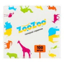 ► Серветки паперові ZooZoo 24 х 23 100 шт • Краща ціна в Борисполі, Воронькові • Купити в магазині ПРО100БУД