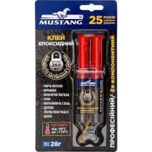 ► Клей двокомпонентний епоксидний Mustang шприц 28 г • Краща ціна в Борисполі, Воронькові • Купити в магазині ПРО100БУД