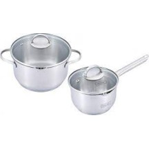 ► Набір посуду Lessner 4пр. (ківш з кришкою 1,8л + каструля з кришкою 3,5л) • Краща ціна в Борисполі, Воронькові • Купити в мага