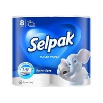 ► Папір туалетний SELPAK 8 шт • Краща ціна в Борисполі, Воронькові • Купити в магазині ПРО100БУД