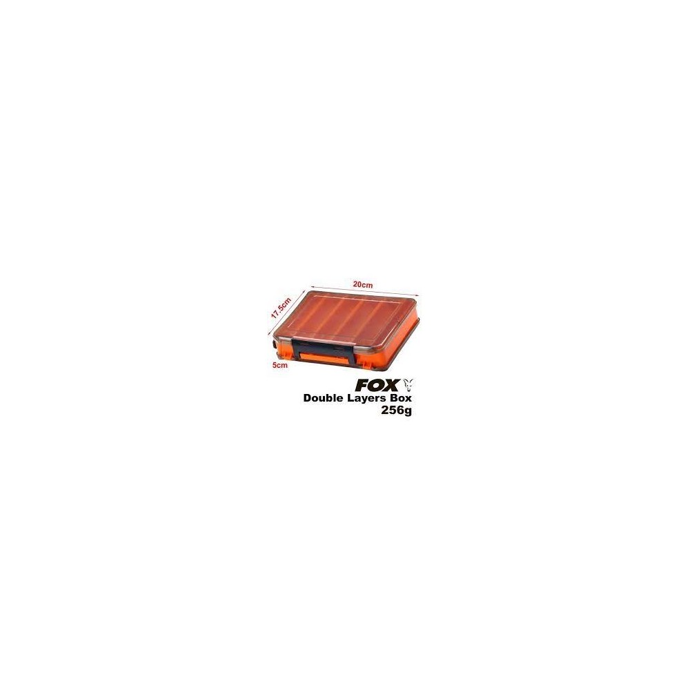 ► Коробка FOX Double Layers Box 20*17.5*5 cm Orange/Grey • Краща ціна в Борисполі, Воронькові • Купити в магазині ПРО100БУД