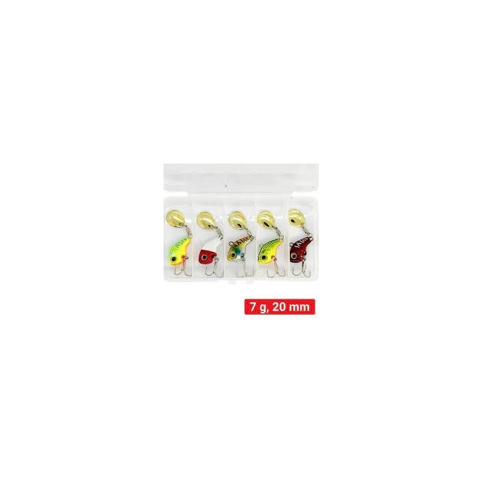 Набір тейл спіннерів FOX Jig Tail Spinner Kit 7g (5 шт)