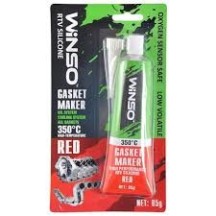 ► Герметик WINSO Gasket Maker  85 г +350°C червоний • Краща ціна в Борисполі, Воронькові • Купити в магазині ПРО100БУД