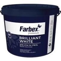 ► Фарба Farbex Interior білосніжна Brilliant White 7 кг • Краща ціна в Борисполі, Воронькові • Купити в магазині ПРО100БУД