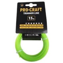 ► Ліска для тримера 2 мм х 15 м PROCRAFT • Краща ціна в Борисполі, Воронькові • Купити в магазині ПРО100БУД