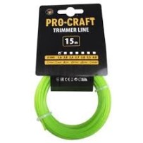 ► Ліска для тримера 2 мм х 15 м PROCRAFT • Краща ціна в Борисполі, Воронькові • Купити в магазині ПРО100БУД