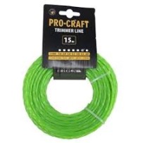 ► Ліска для тримера 2,4 мм х 15 м PROCRAFT • Краща ціна в Борисполі, Воронькові • Купити в магазині ПРО100БУД