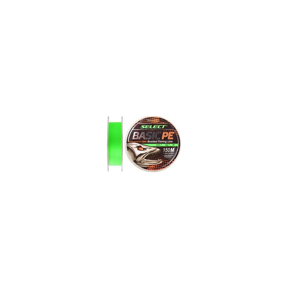 ► Шнур Select Basic PE 150м 0.12мм 12lb/ 5.6кг (салатовий) • Краща ціна в Борисполі, Воронькові • Купити в магазині ПРО100БУД