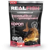 ► Прикормка Real Fish Короп (полуниця) 1кг • Краща ціна в Борисполі, Воронькові • Купити в магазині ПРО100БУД