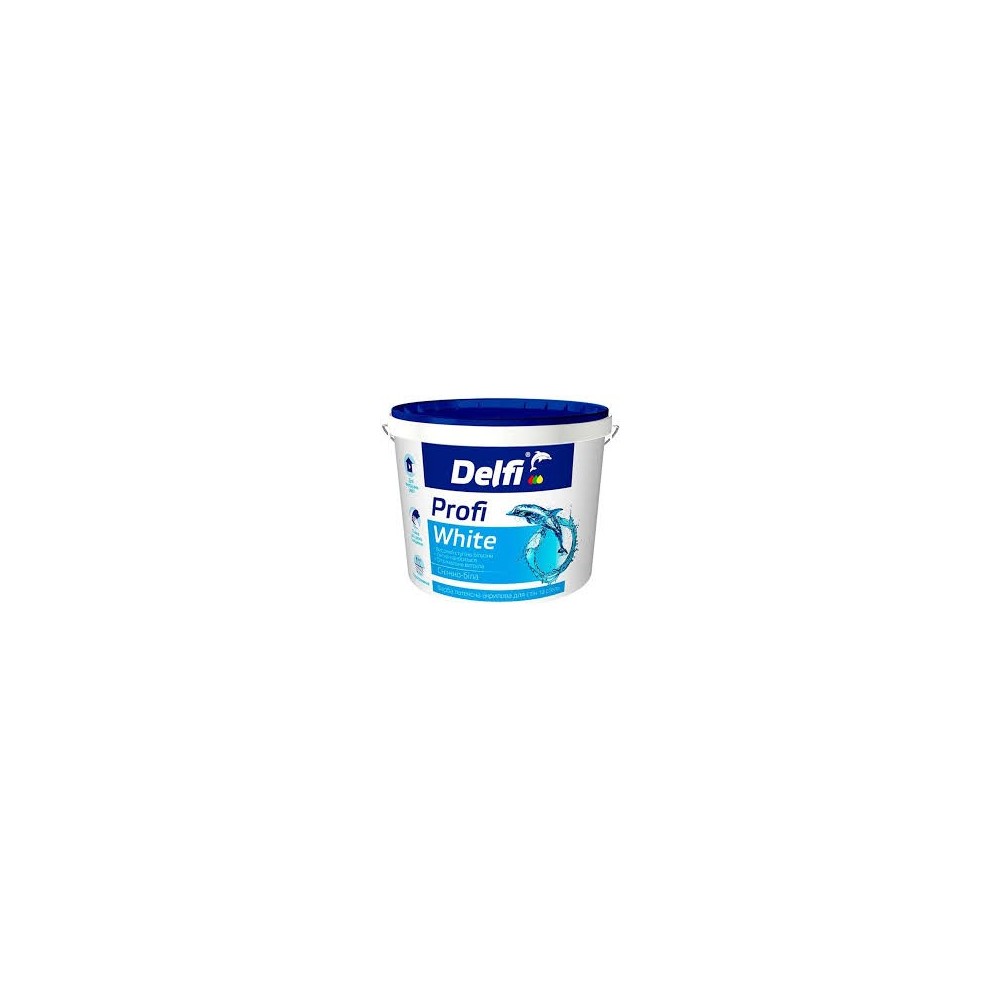 ► Фарба латексна TM Delfi для стін та стель 1,4 кг Profi White • Краща ціна в Борисполі, Воронькові • Купити в магазині ПРО100БУ