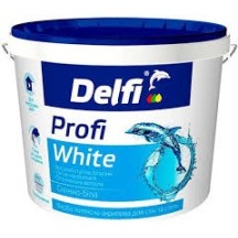 ► Фарба латексна TM Delfi для стін та стель 7 кг Profi White • Краща ціна в Борисполі, Воронькові • Купити в магазині ПРО100БУД