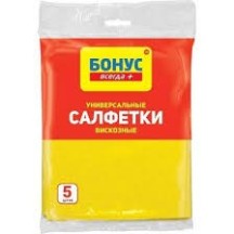 ► Серветки Бонус 5 шт віскозні • Краща ціна в Борисполі, Воронькові • Купити в магазині ПРО100БУД