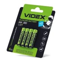 ► Батарейки VIDEX Alkaline LR03  • Краща ціна в Борисполі, Воронькові • Купити в магазині ПРО100БУД
