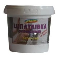 ► Шпаклівка Akrilika універсальна 0,8 кг горіх • Краща ціна в Борисполі, Воронькові • Купити в магазині ПРО100БУД