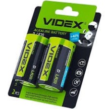 ► Батарейки VIDEX Alkaline LR20 • Краща ціна в Борисполі, Воронькові • Купити в магазині ПРО100БУД