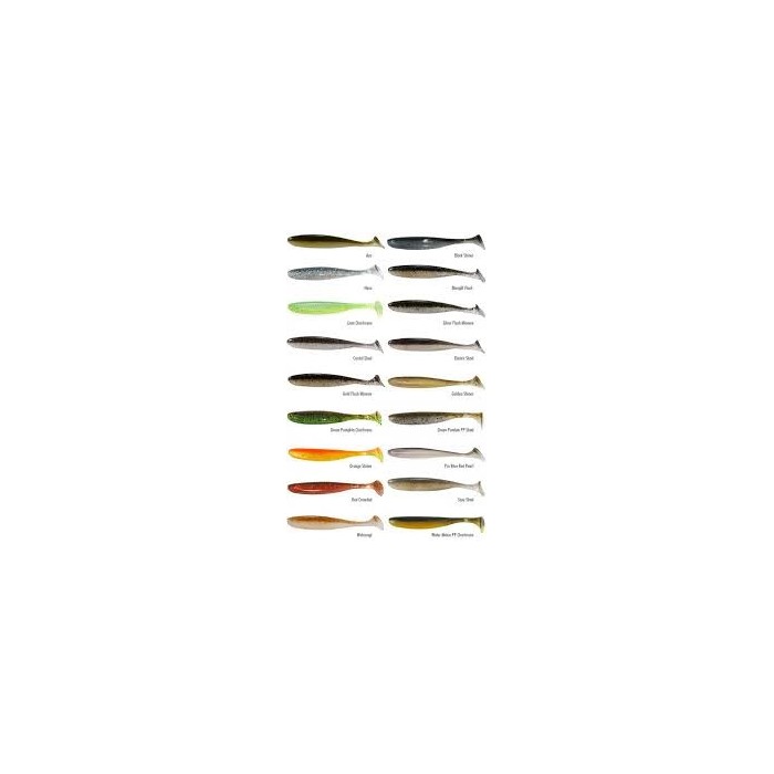 Силікон Keitech Easy Shiner 4"/ 7шт, колір в асортименті