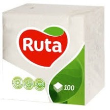 ► Серветки паперові Ruta 24 х 24 100 шт • Краща ціна в Борисполі, Воронькові • Купити в магазині ПРО100БУД