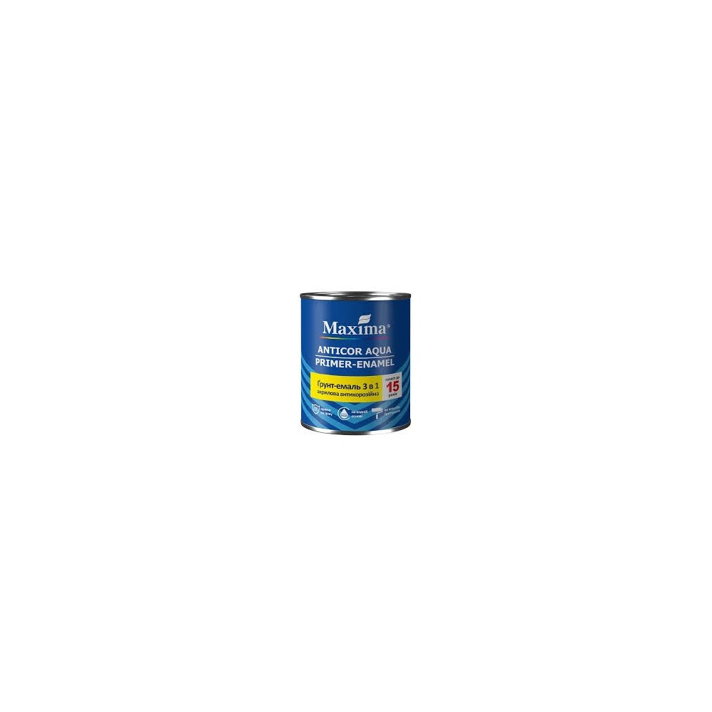 Емаль-грунт Maxima ТМ 3 в 1 Anticor Aqua графіт 0,9 кг