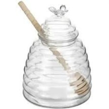 ► Банка для меду Led Honey 480 мл з бамбук ложкою • Краща ціна в Борисполі, Воронькові • Купити в магазині ПРО100БУД