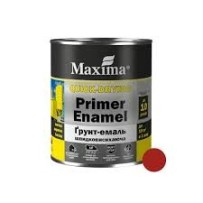 ► Емаль-грунт Maxima ТМ швидковисихаюча, червона 0,75   кг • Краща ціна в Борисполі, Воронькові • Купити в магазині ПРО100БУД
