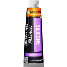 ► Герметик силіконовий LACRYSIL 50 г білий • Краща ціна в Борисполі, Воронькові • Купити в магазині ПРО100БУД