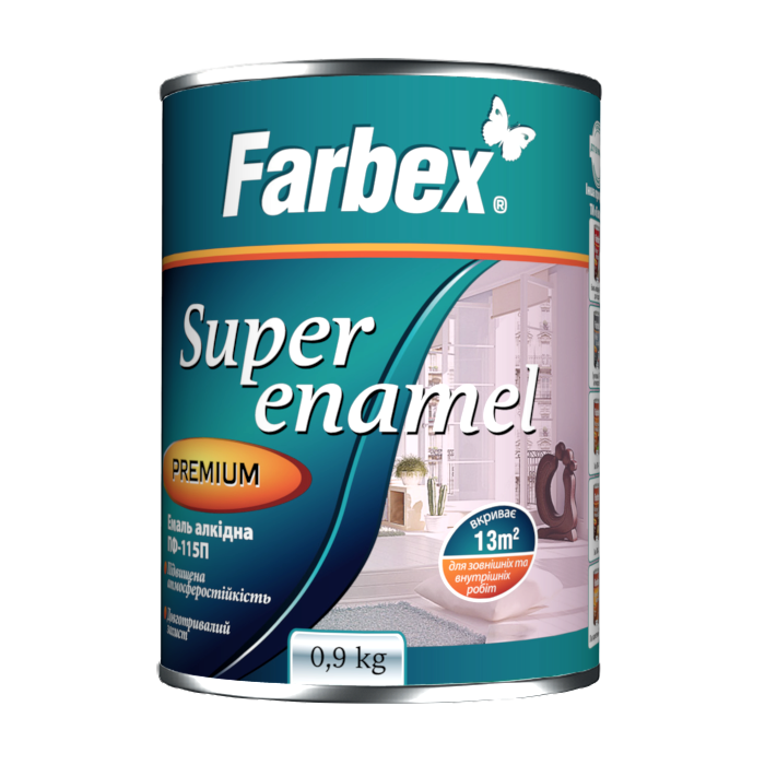 Емаль Farbex ПФ-115 П горіхова 0,9 кг