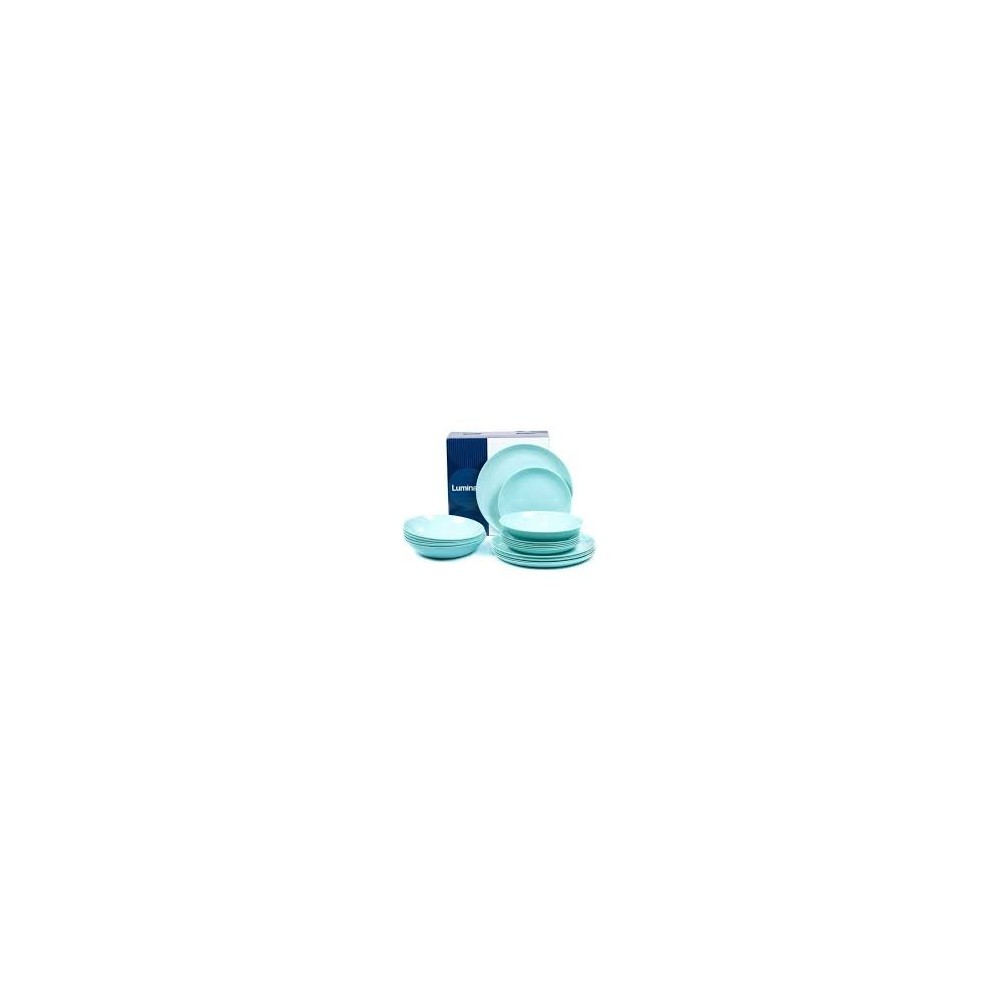 ► Набір посуду Luminarc Diwali  Light Turquoise 18 пр • Краща ціна в Борисполі, Воронькові • Купити в магазині ПРО100БУД