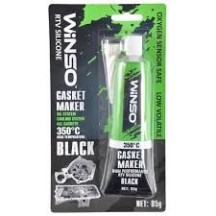 ► Герметик WINSO Gasket Maker  85 г +350°C чорний • Краща ціна в Борисполі, Воронькові • Купити в магазині ПРО100БУД