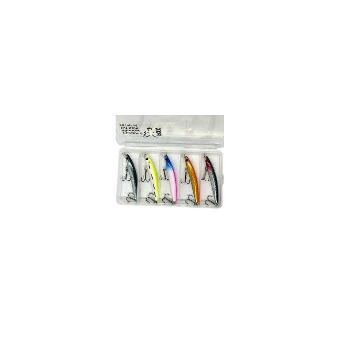Набір воблерів FOX Flash 8 Minnow Kit 8 cm (5 шт приманок + коробка)