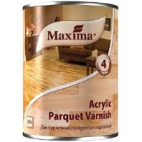 ► Лак паркетний поліуретан-акриловий MAXIMA 0,75 л глянець • Краща ціна в Борисполі, Воронькові • Купити в магазині ПРО100БУД