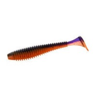 ► Віброхвіст Flagman MYSTIC FISH FAT 3.8" №0502 Violet/Orange, FMFF38-0502 • Краща ціна в Борисполі, Воронькові • Купити в магаз