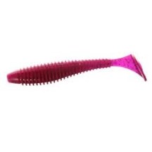 ► Віброхвіст Flagman MYSTIC FISH FAT 3.8" №1 Violet Lime Belly, FMFF38-1 • Краща ціна в Борисполі, Воронькові • Купити в магазин