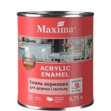 Емаль Maxima ТМ дерево/метал капучіно шовковисто-матова 0,75 л
