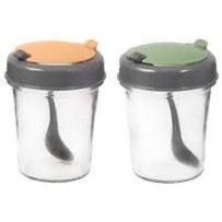 ► Спецівниця HEREVIN 2024 Colours Conical Spice Jar з ложкою MIX 0.32 л • Краща ціна в Борисполі, Воронькові • Купити в магазині