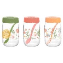 ► Спецівниця HEREVIN Decorated Spice Jar Set MIX з ложкою 0.370 л • Краща ціна в Борисполі, Воронькові • Купити в магазині ПРО10