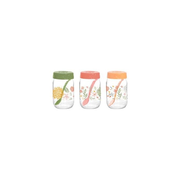 Спецівниця HEREVIN Decorated Spice Jar Set MIX з ложкою 0.370 л