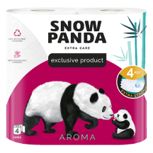 ► Папір туалетний Сніжна панда Екстра Aroma 4 шт 4 рулони • Краща ціна в Борисполі, Воронькові • Купити в магазині ПРО100БУД