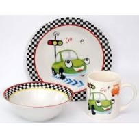 ► Набір посуду дитячого Limited Edition FUNNY CAR  3 пр • Краща ціна в Борисполі, Воронькові • Купити в магазині ПРО100БУД