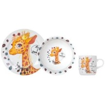 ► Набір посуду дитячого Limited Edition PRETTY GIRAFFE  3 пр • Краща ціна в Борисполі, Воронькові • Купити в магазині ПРО100БУД