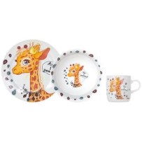 ► Набір посуду дитячого Limited Edition PRETTY GIRAFFE  3 пр • Краща ціна в Борисполі, Воронькові • Купити в магазині ПРО100БУД