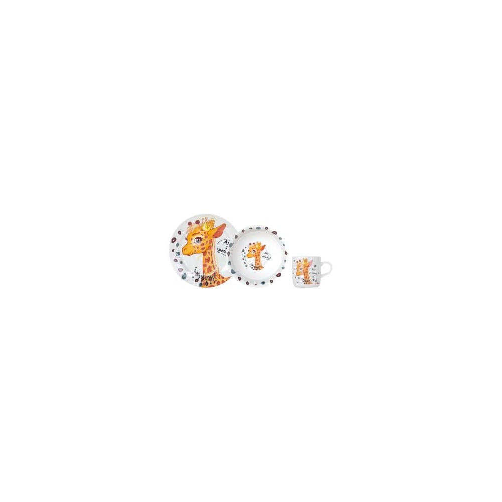 ► Набір посуду дитячого Limited Edition PRETTY GIRAFFE  3 пр • Краща ціна в Борисполі, Воронькові • Купити в магазині ПРО100БУД
