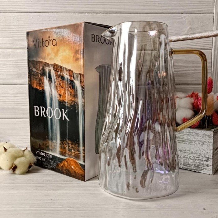 Глечик скляний VITTORA 1,7 л Brook